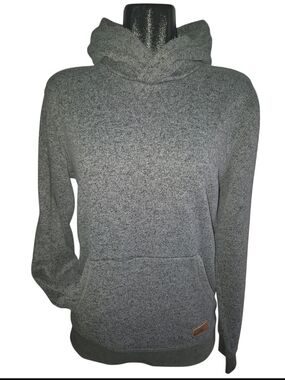 Quiksilver Keller Men's Gray Heathered Knit Pullover Hoodie Size M
